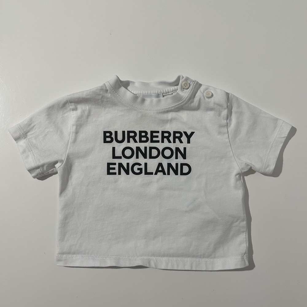 Burberry White Short Sleeve Tee